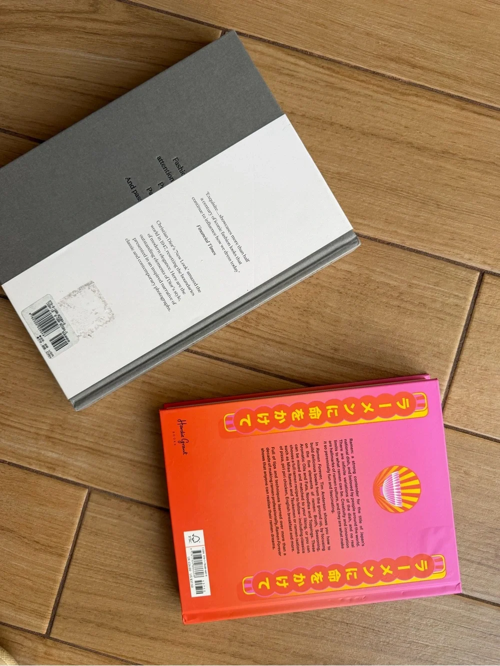 Dior Coffee table Books and Ramen Book